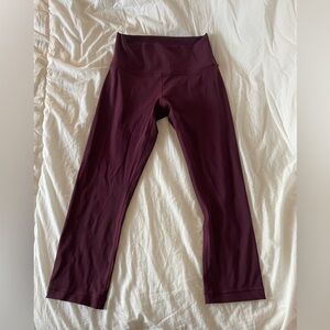 Lululemon wunder under capri legging